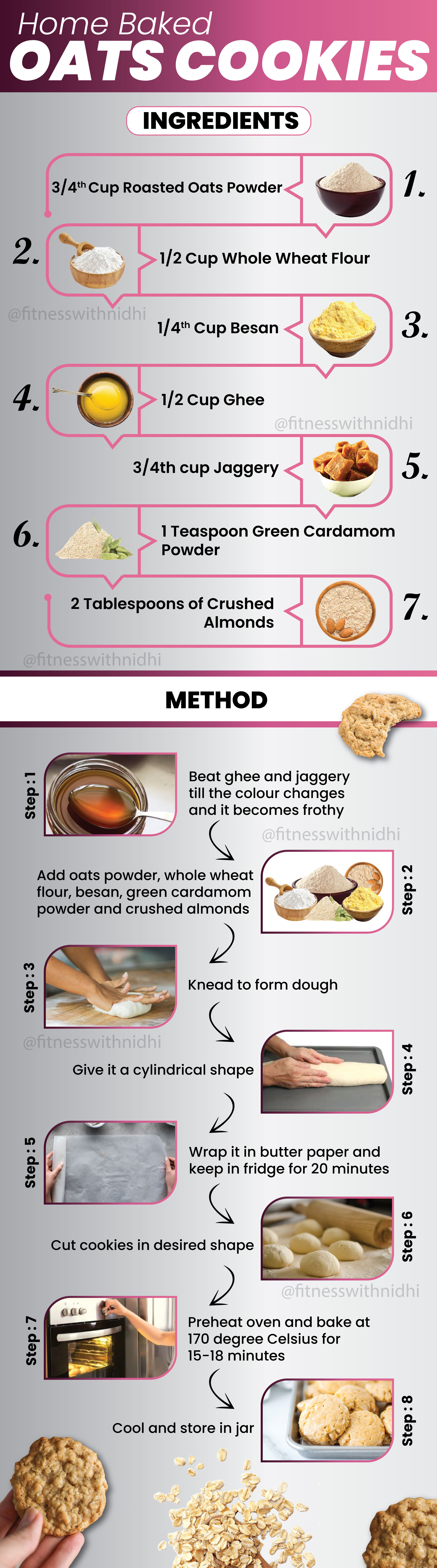 how to make home baked oats cookies