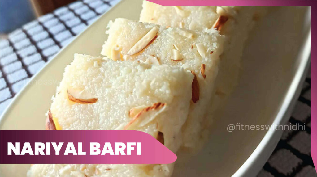 nariyal barfi healthy rakhi sweet recipe