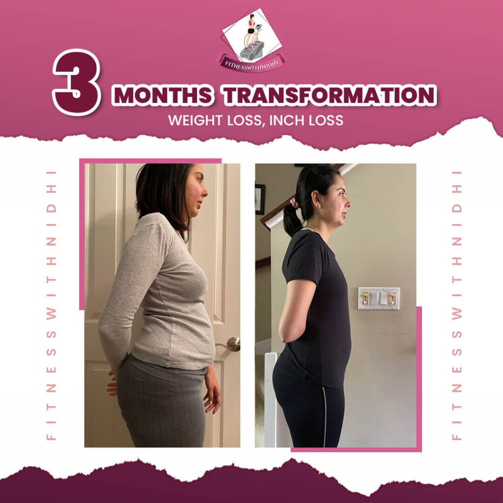 Palak Doshi 3 months Transformation weight loss