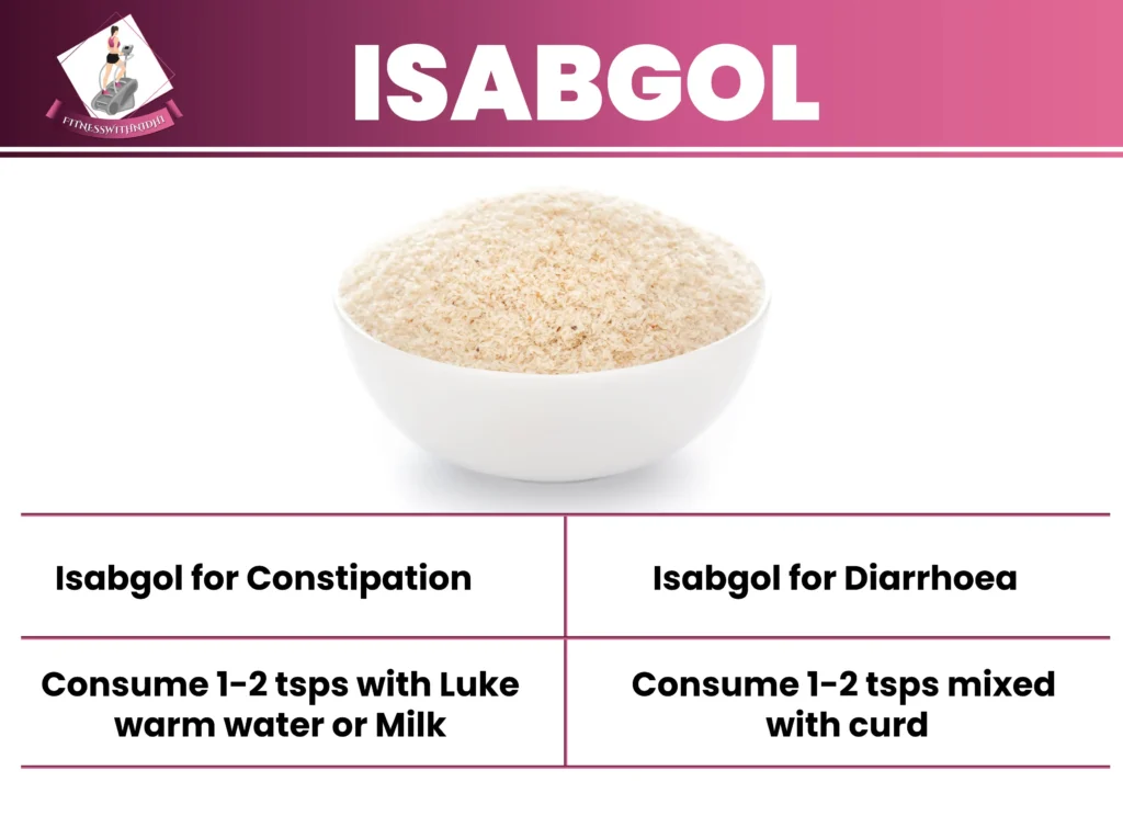 isabgol for constipation and diarrhoea