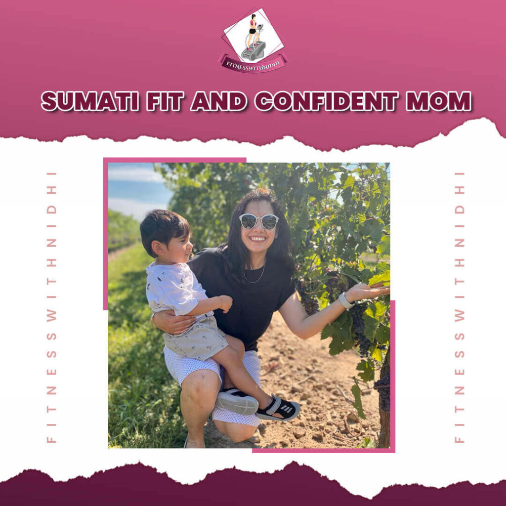 sumati fit and confident mom