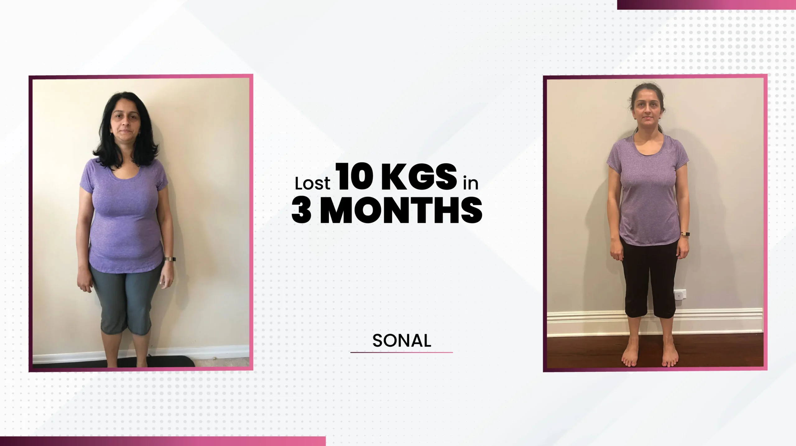 11sonal 10 kg weight loss transformation in 3 months
