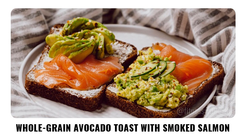 Whole-grain avocado Toast with Smoked Salmon