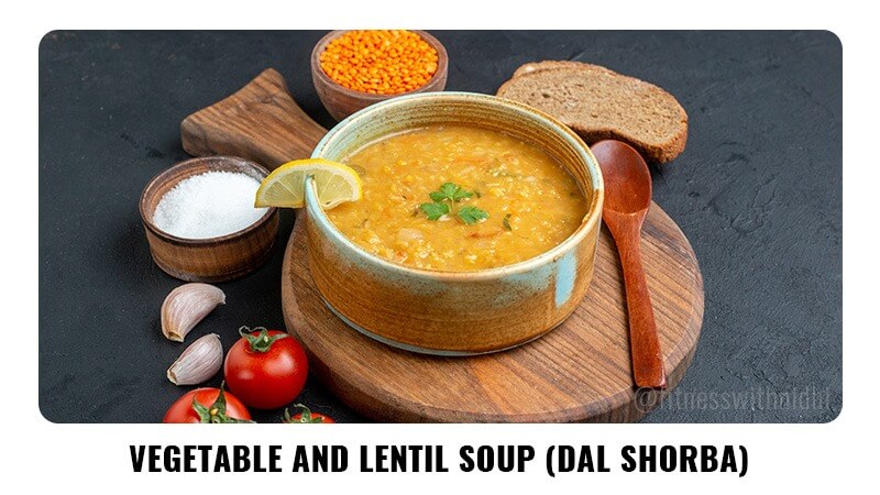 5. Vegetable and Lentil Soup (Dal Shorba):