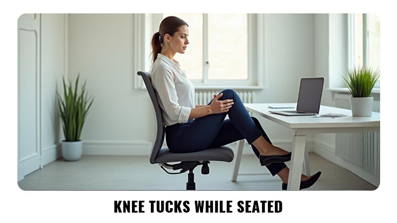 Knee Tucks While Seated