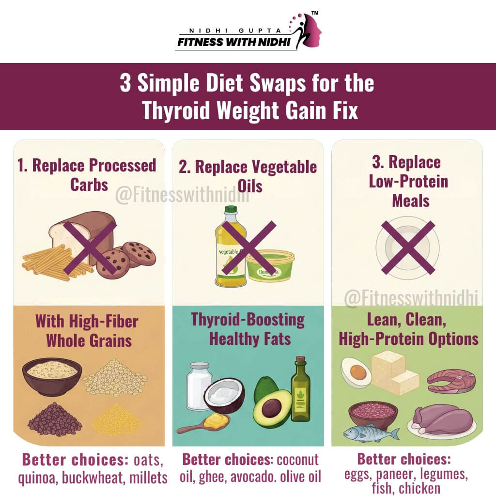 3 Simple Diet Swaps for the Thyroid Weight Gain Fix
